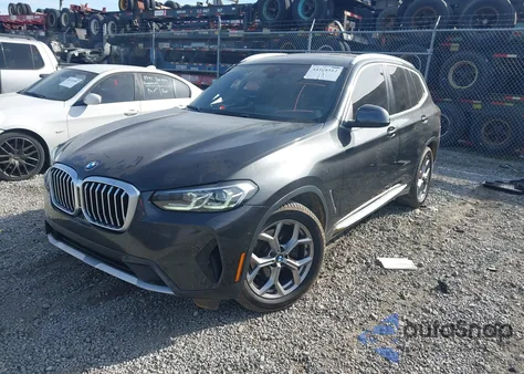 2022 BMW X3 Sdrive30I из США, поврежденный, VIN 5UX43DP09N9M62290